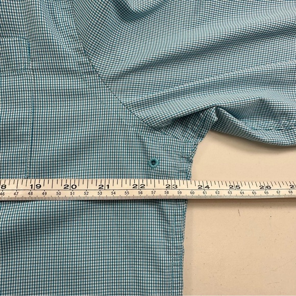Southern Tide Intercoastal Shirt Men’s Medium Long Sleeve Blue Mini Check Brrr - Picture 6 of 10